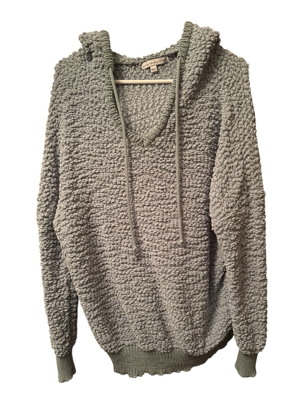 Young Fabulous & Broke Popcorn Knit Hoodie Sweater